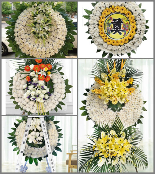 浙江省衢州江山市张村乡毛长甫村花圈速递